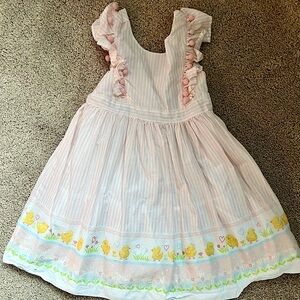 🐰 🐣 Maggie & Zoe Easter dresses with chick detail. Size 3t.